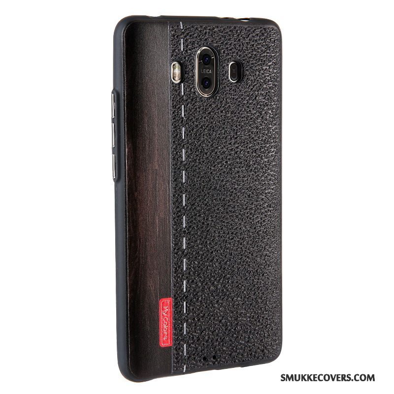 Etui Huawei Mate 10 Relief Telefonbusiness, Cover Huawei Mate 10 Malet Hvid