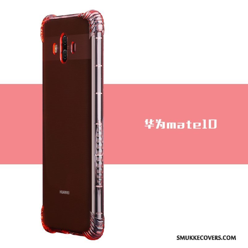 Etui Huawei Mate 10 Tasker Anti-fald Simple, Cover Huawei Mate 10 Silikone Telefonguld