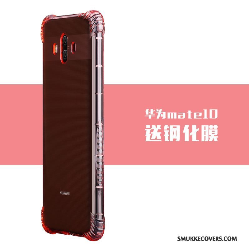 Etui Huawei Mate 10 Tasker Anti-fald Simple, Cover Huawei Mate 10 Silikone Telefonguld