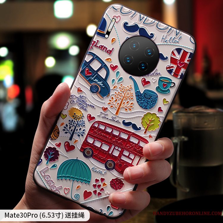 Etui Huawei Mate 30 Blød Anti-fald Ny, Cover Huawei Mate 30 Kreativ Trendy Nubuck