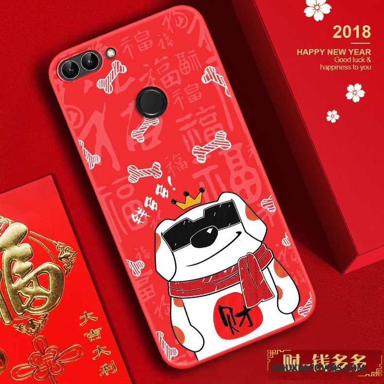 Etui Huawei P Smart Silikone Trend Rød, Cover Huawei P Smart Blød Ny Kat