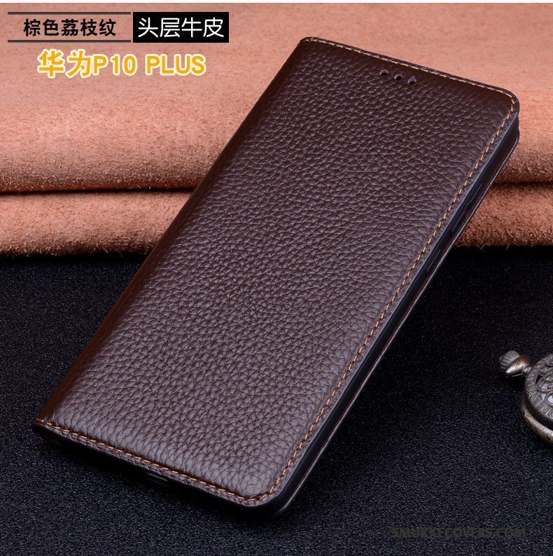 Etui Huawei P10 Plus Folio Telefonanti-fald, Cover Huawei P10 Plus Læder