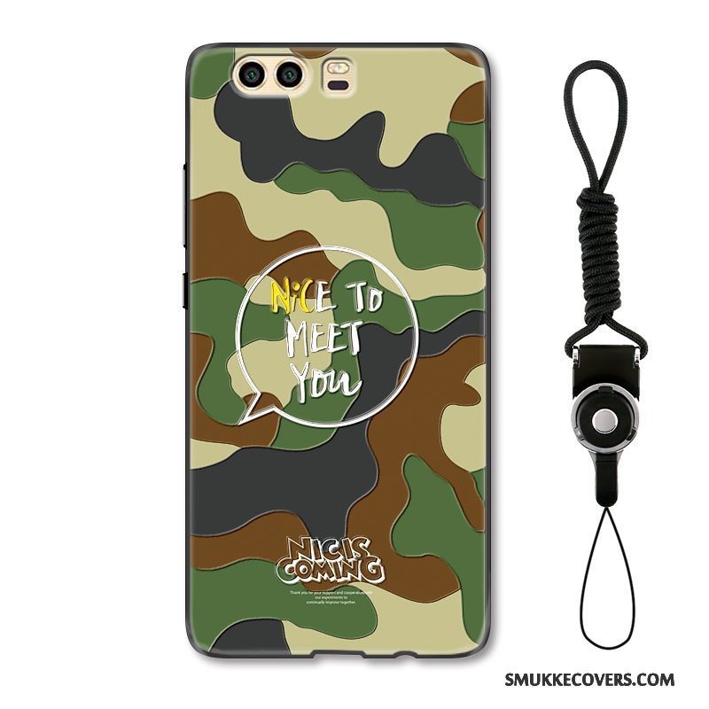 Etui Huawei P10 Relief Af Personlighed Nubuck, Cover Huawei P10 Beskyttelse Anti-fald Blå