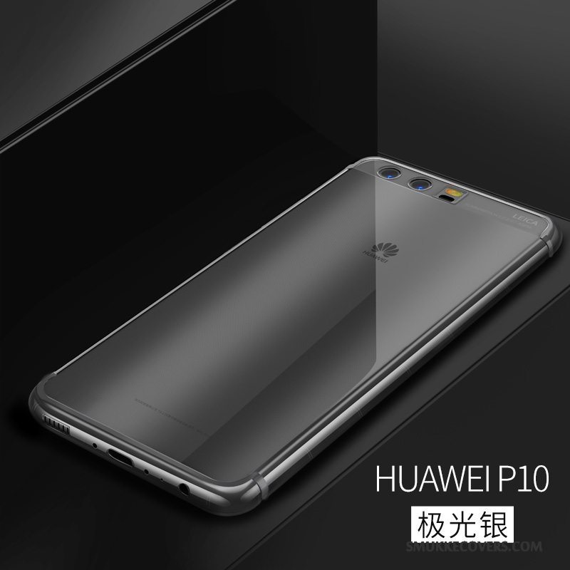 Etui Huawei P10 Silikone Gennemsigtig Af Personlighed, Cover Huawei P10 Blød Telefonblå