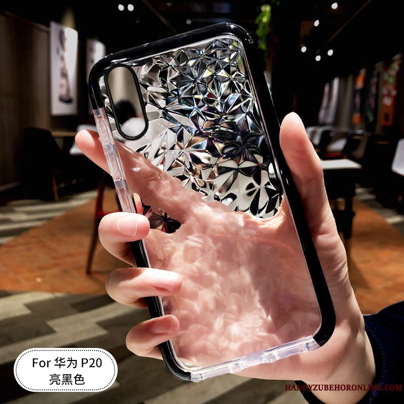 Etui Huawei P20 Blød Gennemsigtig Hængende Ornamenter, Cover Huawei P20 Tasker Anti-fald Trendy