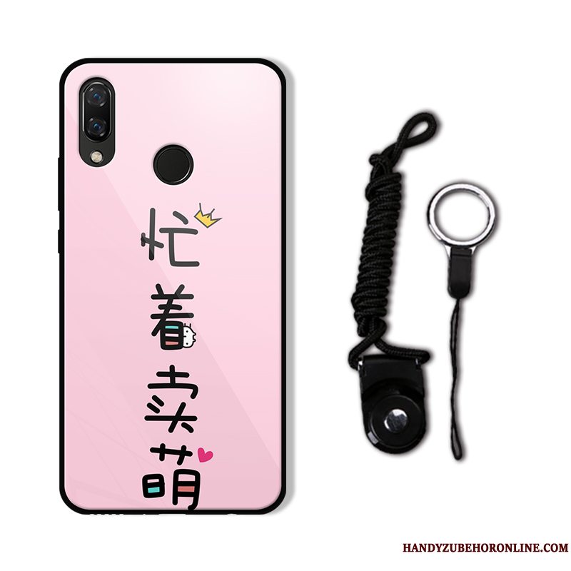 Etui Huawei P20 Lite Beskyttelse Hvid Anti-fald, Cover Huawei P20 Lite Spejl Telefon