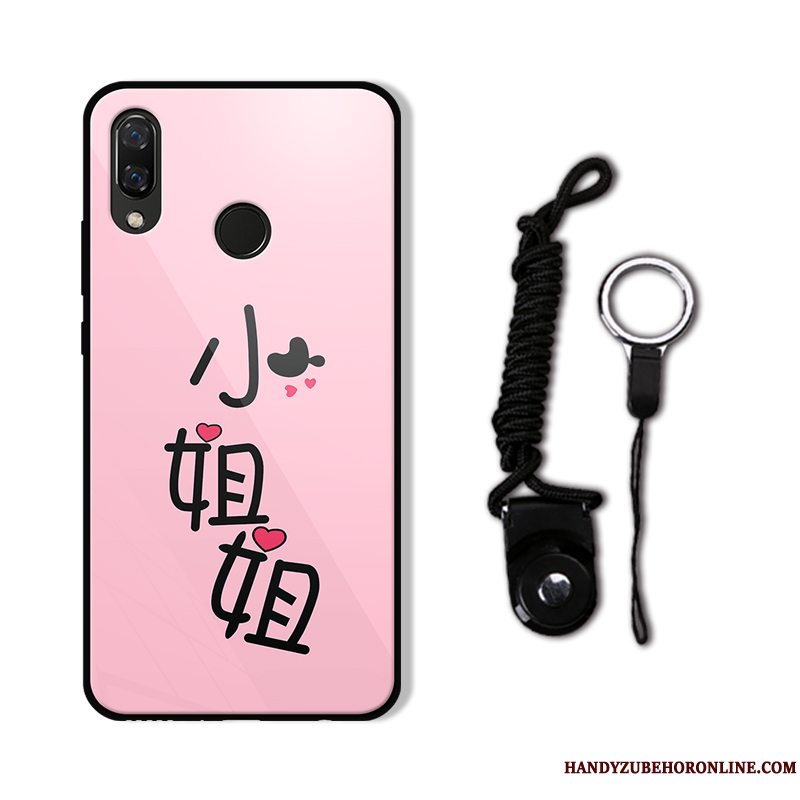 Etui Huawei P20 Lite Beskyttelse Hvid Anti-fald, Cover Huawei P20 Lite Spejl Telefon