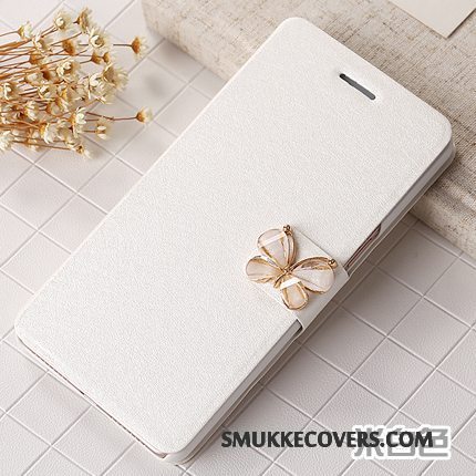 Etui Huawei P9 Lite Læder Hvid Ungdom, Cover Huawei P9 Lite Folio Telefon