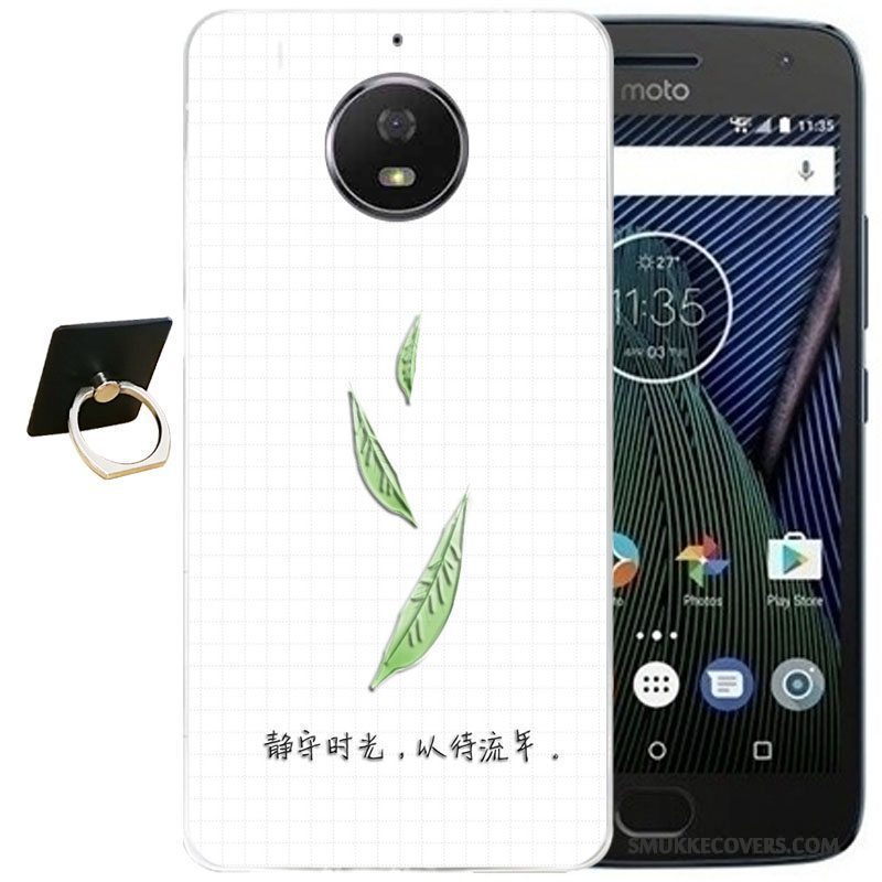 Etui Moto G5 Plus Blød Telefonvind, Cover Moto G5 Plus Cartoon Lyserød