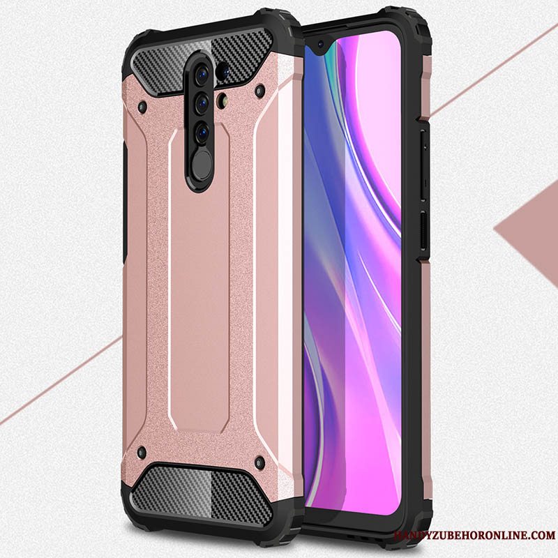 Etui Redmi 9 Blød Rød Gasbag, Cover Redmi 9 Tasker Ny Nubuck