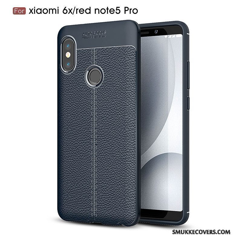 Etui Redmi Note 5 Pro Tasker Ny Sort, Cover Redmi Note 5 Pro Silikone Rød Lille Sektion