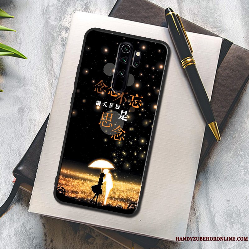 Etui Redmi Note 8 Pro Kreativ Anti-fald Wealth, Cover Redmi Note 8 Pro Malet Rød Telefon