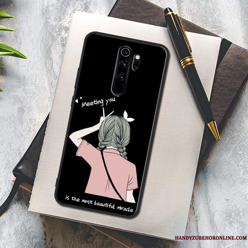 Etui Redmi Note 8 Pro Kreativ Anti-fald Wealth, Cover Redmi Note 8 Pro Malet Rød Telefon