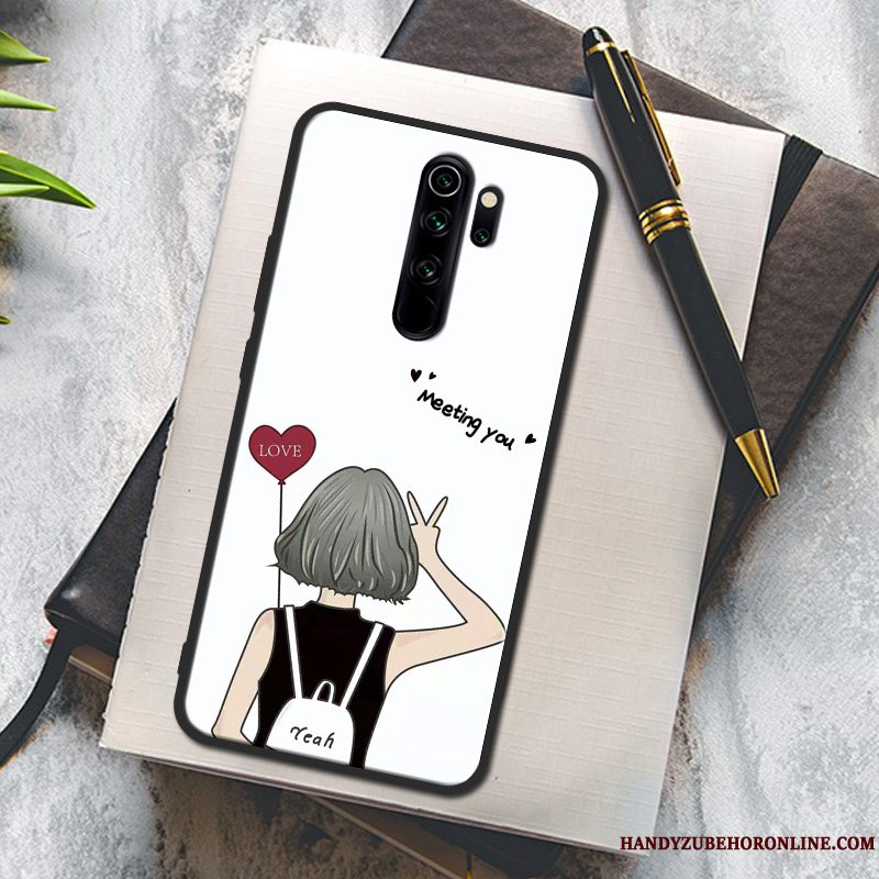 Etui Redmi Note 8 Pro Kreativ Anti-fald Wealth, Cover Redmi Note 8 Pro Malet Rød Telefon