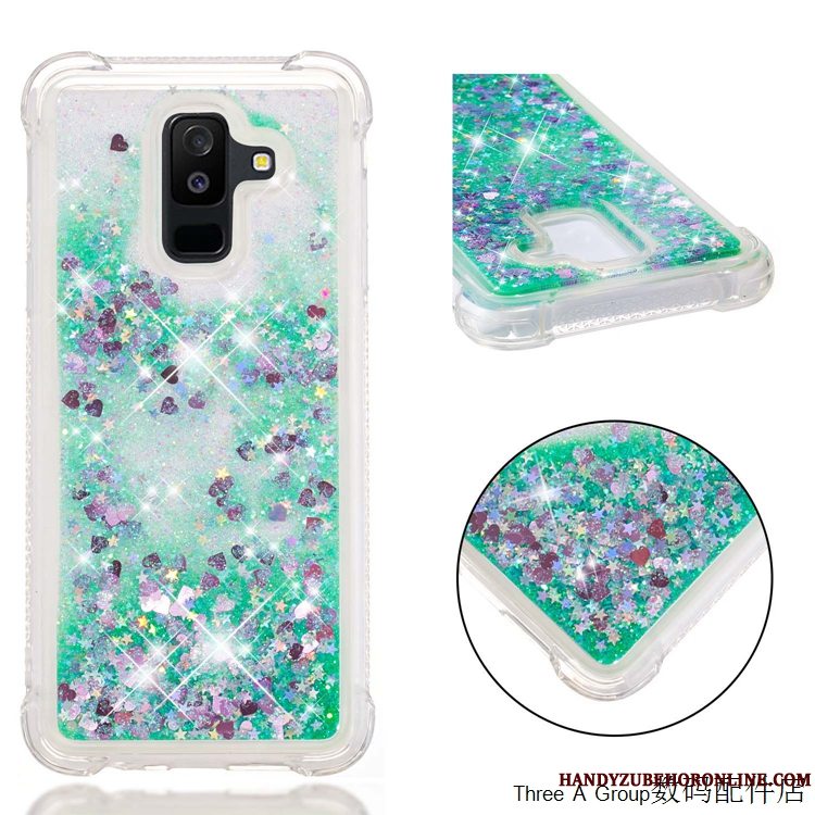 Etui Samsung Galaxy A6+ Tasker Trend Lyserød, Cover Samsung Galaxy A6+ Blød Telefonanti-fald