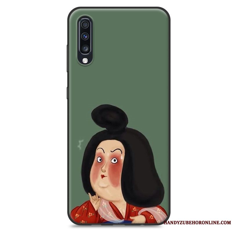 Etui Samsung Galaxy A70 Blød Gul Elskeren, Cover Samsung Galaxy A70 Kreativ Telefonaf Personlighed