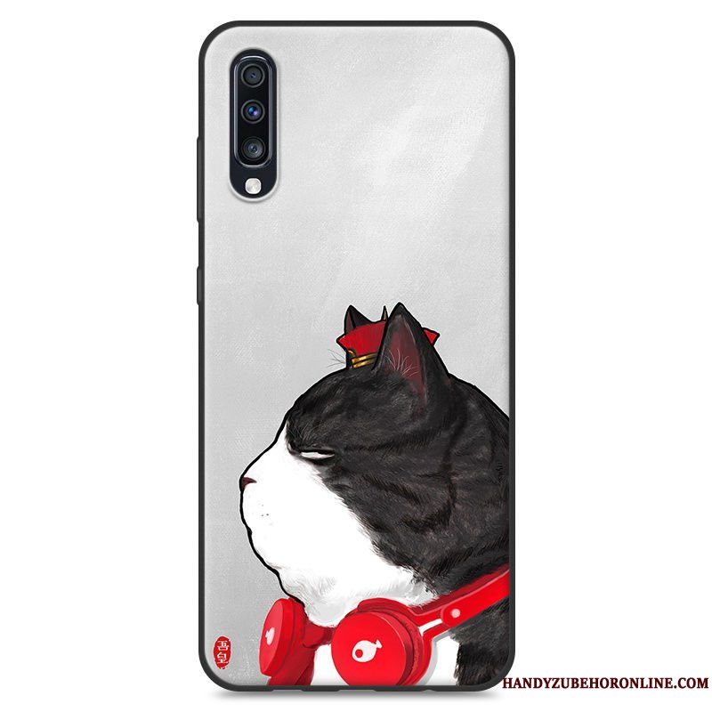 Etui Samsung Galaxy A70 Blød Gul Elskeren, Cover Samsung Galaxy A70 Kreativ Telefonaf Personlighed