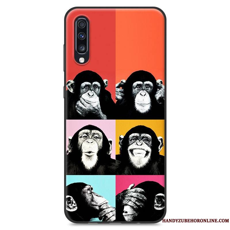 Etui Samsung Galaxy A70 Blød Gul Elskeren, Cover Samsung Galaxy A70 Kreativ Telefonaf Personlighed