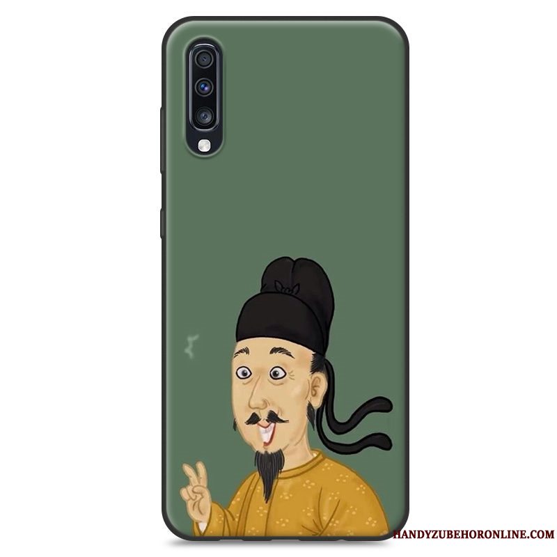 Etui Samsung Galaxy A70 Blød Gul Elskeren, Cover Samsung Galaxy A70 Kreativ Telefonaf Personlighed