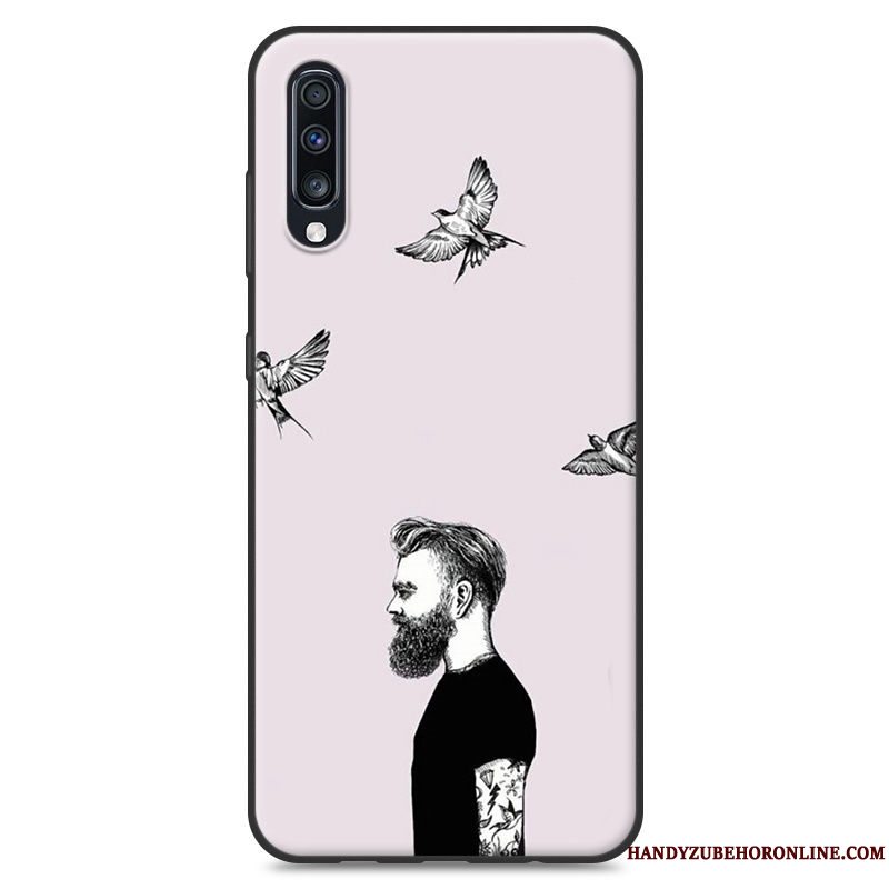 Etui Samsung Galaxy A70 Blød Gul Elskeren, Cover Samsung Galaxy A70 Kreativ Telefonaf Personlighed