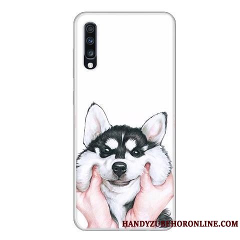 Etui Samsung Galaxy A70 Kreativ Anti-fald Vind, Cover Samsung Galaxy A70 Cartoon Telefongrøn