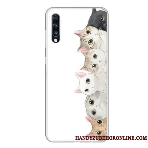 Etui Samsung Galaxy A70 Kreativ Anti-fald Vind, Cover Samsung Galaxy A70 Cartoon Telefongrøn