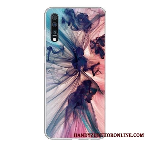 Etui Samsung Galaxy A70 Kreativ Anti-fald Vind, Cover Samsung Galaxy A70 Cartoon Telefongrøn