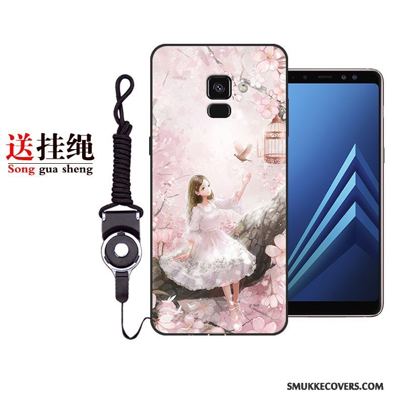 Etui Samsung Galaxy A8 Tasker Lilla Anti-fald, Cover Samsung Galaxy A8 Beskyttelse