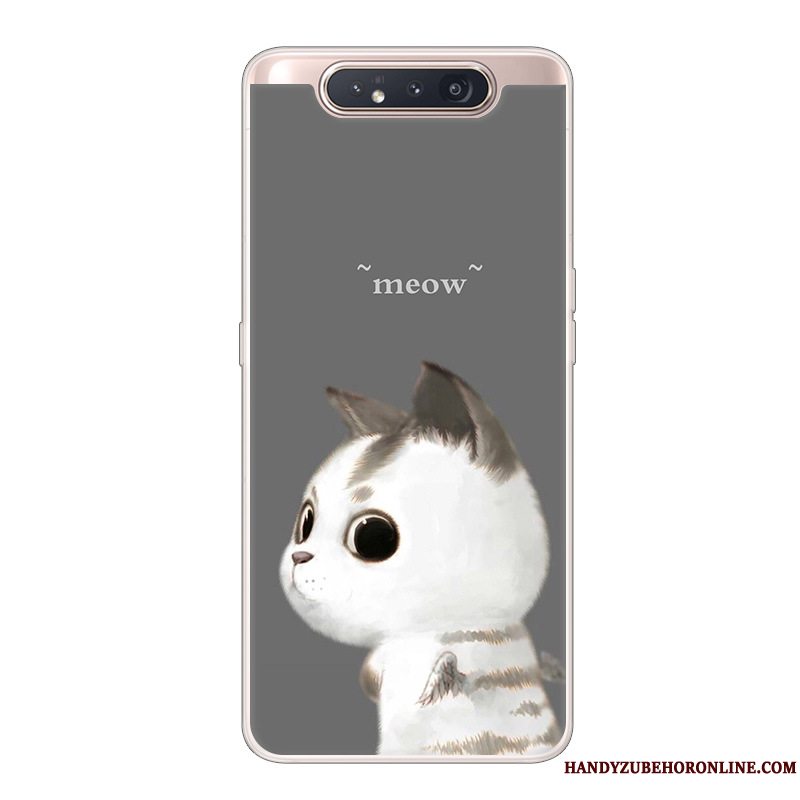 Etui Samsung Galaxy A80 Kreativ Trend Af Personlighed, Cover Samsung Galaxy A80 Cartoon Anti-fald Sort