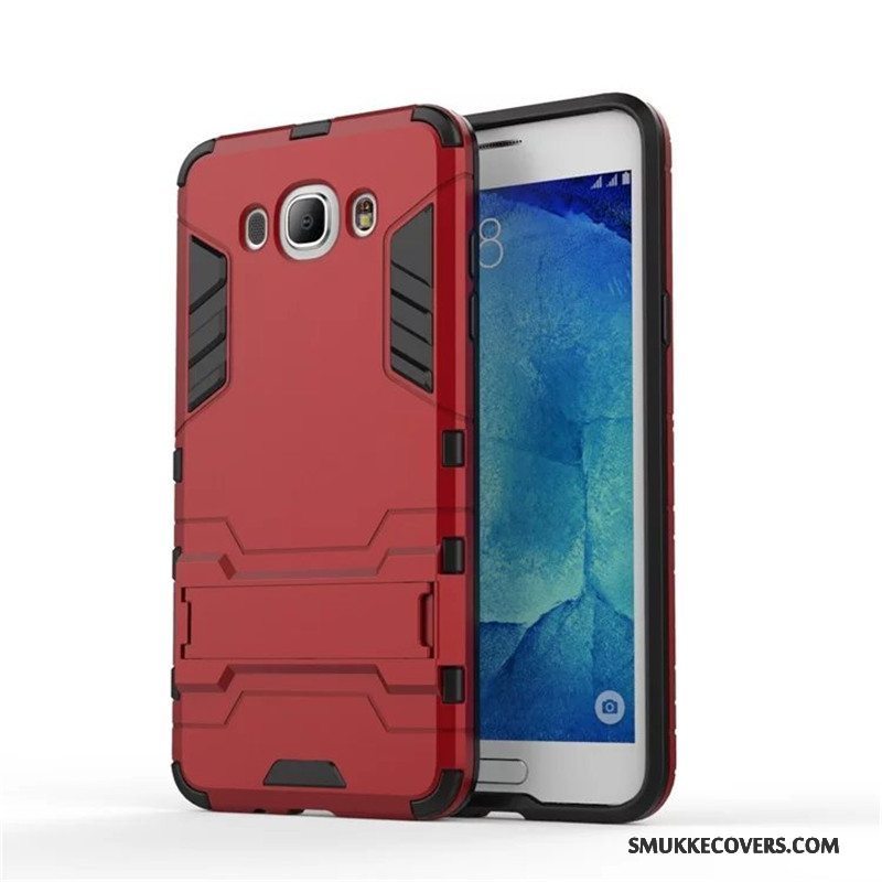 Etui Samsung Galaxy J7 2016 Beskyttelse Anti-fald Hård, Cover Samsung Galaxy J7 2016 Telefonrød