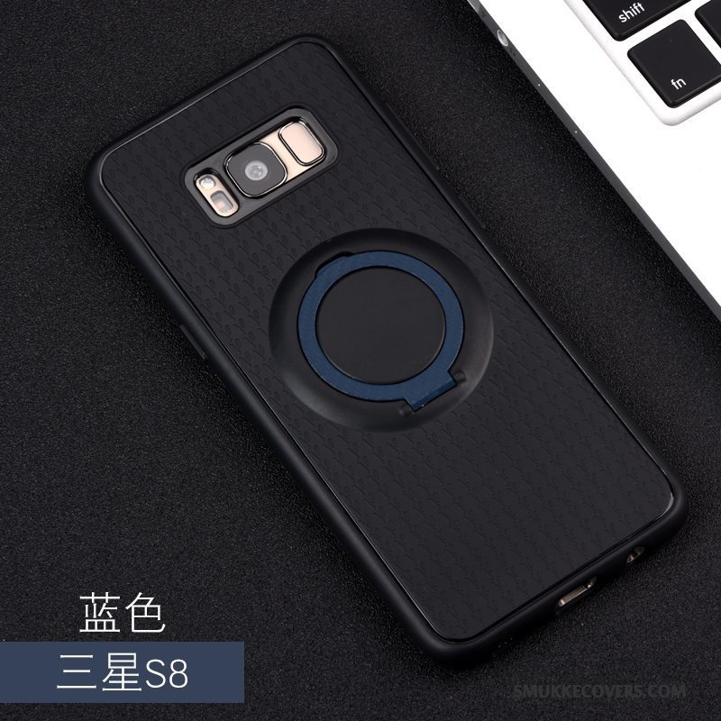 Etui Samsung Galaxy S8 Blød Ring Telefon, Cover Samsung Galaxy S8 Silikone Magnetisk Sort