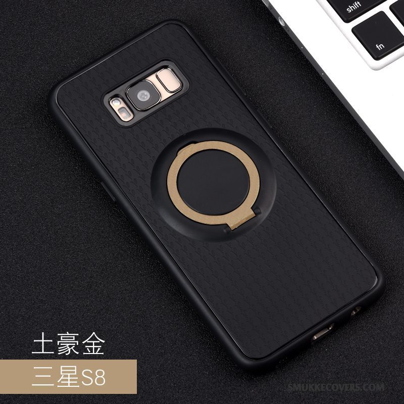 Etui Samsung Galaxy S8 Blød Ring Telefon, Cover Samsung Galaxy S8 Silikone Magnetisk Sort