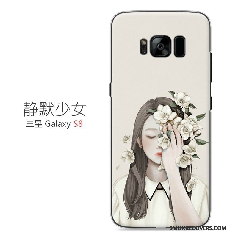 Etui Samsung Galaxy S8 Malet Lyserød Kunst, Cover Samsung Galaxy S8 Beskyttelse Telefonhård