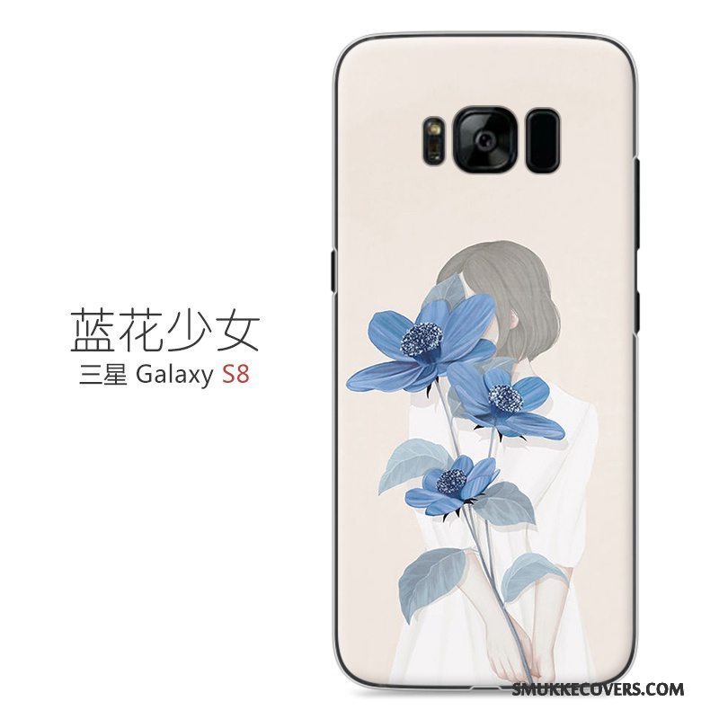 Etui Samsung Galaxy S8 Malet Lyserød Kunst, Cover Samsung Galaxy S8 Beskyttelse Telefonhård