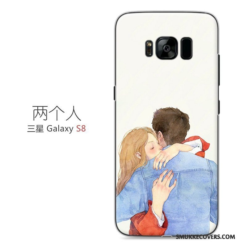 Etui Samsung Galaxy S8 Malet Lyserød Kunst, Cover Samsung Galaxy S8 Beskyttelse Telefonhård