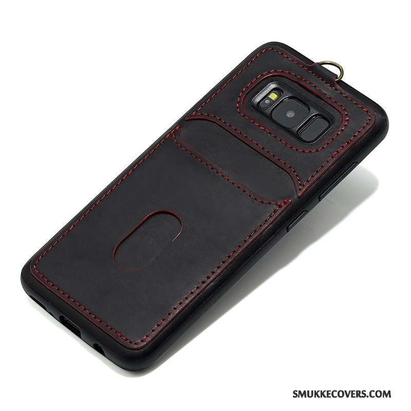 Etui Samsung Galaxy S8 Tasker Telefonbagdæksel, Cover Samsung Galaxy S8 Læder