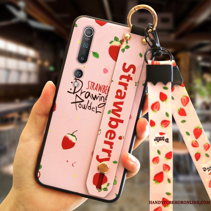 Etui Xiaomi Mi 10 Kreativ Net Red Lyserød, Cover Xiaomi Mi 10 Blød Lille Sektion Tynd