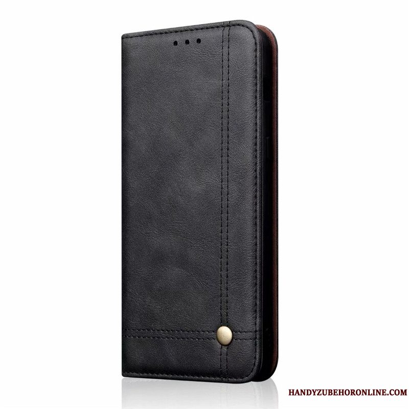 Etui iPhone 11 Pro Max Folio Anti-fald Telefon, Cover iPhone 11 Pro Max Blød Rød Business