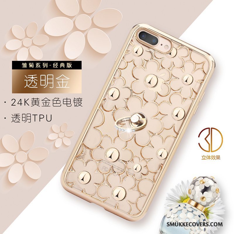 Etui iPhone 7 Plus Strass Telefonguld, Cover iPhone 7 Plus Tasker Trendy Ny