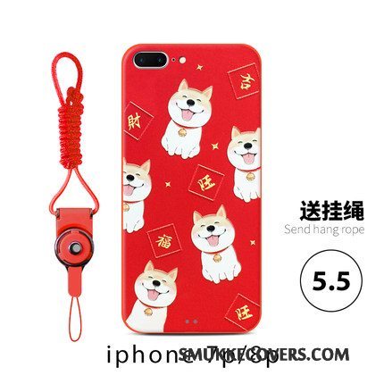 Etui iPhone 8 Plus Tasker Elskeren Ny, Cover iPhone 8 Plus Telefonhund