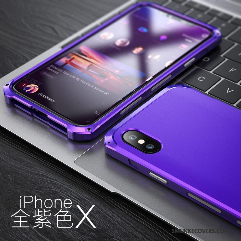 Etui iPhone X Beskyttelse Af Personlighed Anti-fald, Cover iPhone X Kreativ Ny Blå