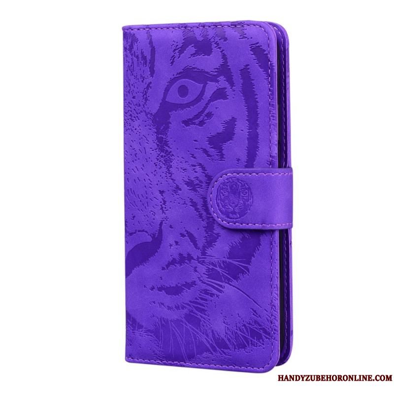 Flip Cover Moto E40 / E30 / E20 Tiger Ansigtsprint