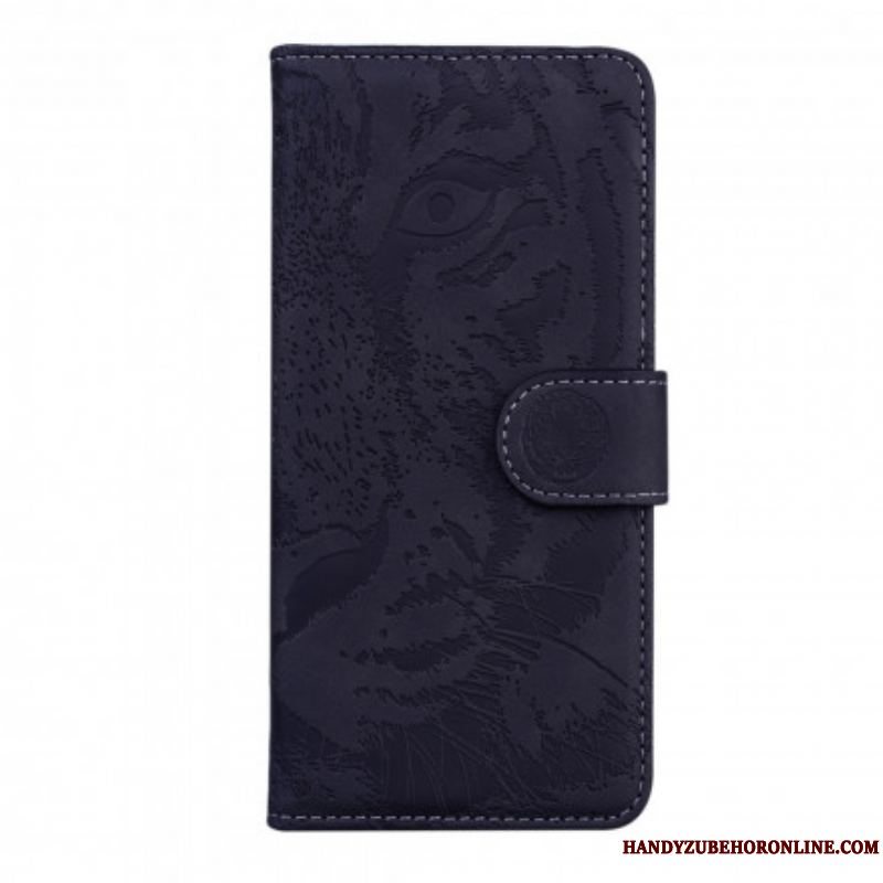 Flip Cover Motorola Edge 20 Pro Tiger Ansigtsprint