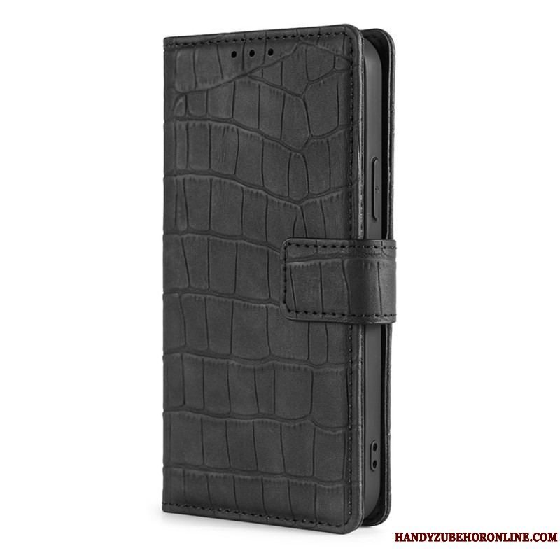 Flip Cover Samsung Galaxy A13 Krokodillehudseffekt