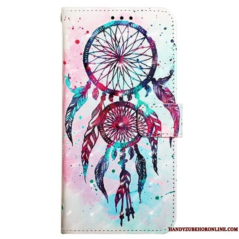 Flip Cover Samsung Galaxy A13 Med Snor Strap Dream Catcher