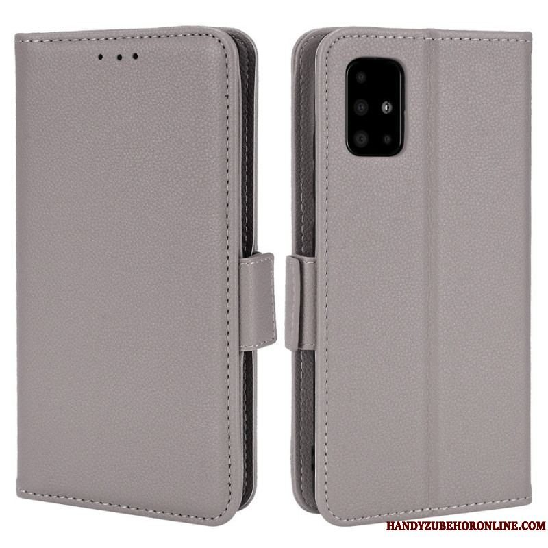 Flip Cover Samsung Galaxy A51 5G Læder Cover Flap Dobbelt Nye Farver