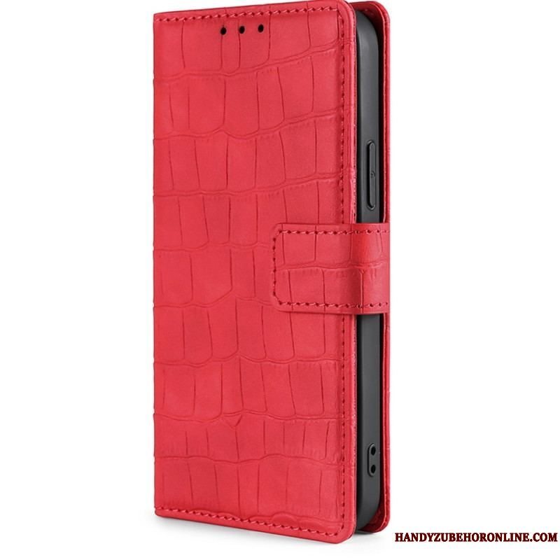 Flip Cover Samsung Galaxy M13 Krokodillehudstil