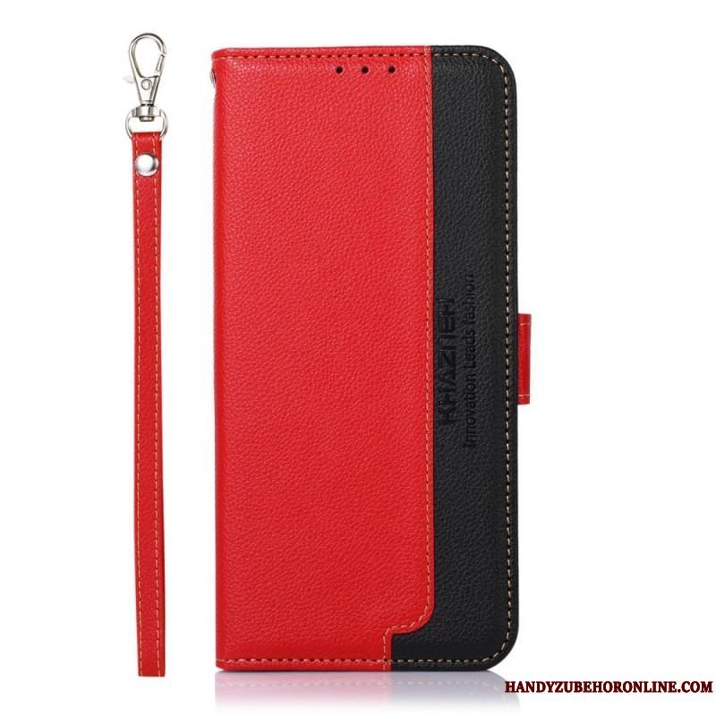 Flip Cover Samsung Galaxy M32 Lychee Style Rfid Khazneh