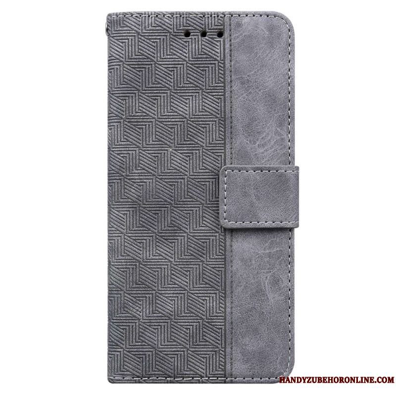 Flip Cover Samsung Galaxy M33 5G Med Snor Strappy Mønster