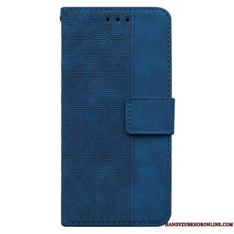 Flip Cover Samsung Galaxy M53 5G Med Snor Strappy Mønster